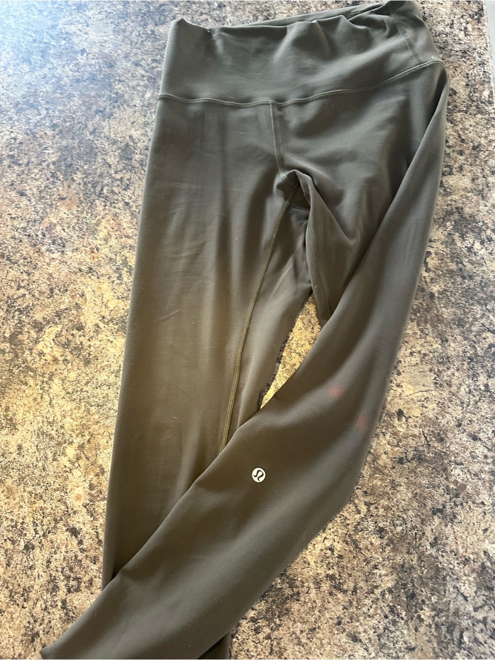 lululemon athletica Kids Olive Green Stretch Leggings